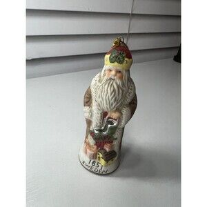Vintage 1990's Ceramic Bisque Memories of Christmas Ornament Santa 1851 Sweden